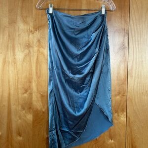 Elegant Asymmetrical Gray Skirt